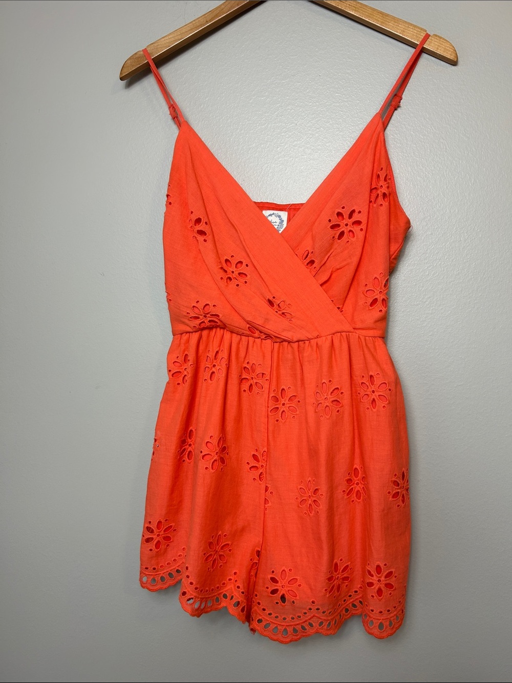 Blue Rain Romper small